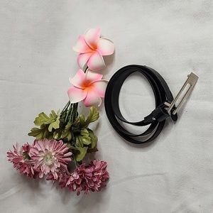 Skinny Black Belt size 12P